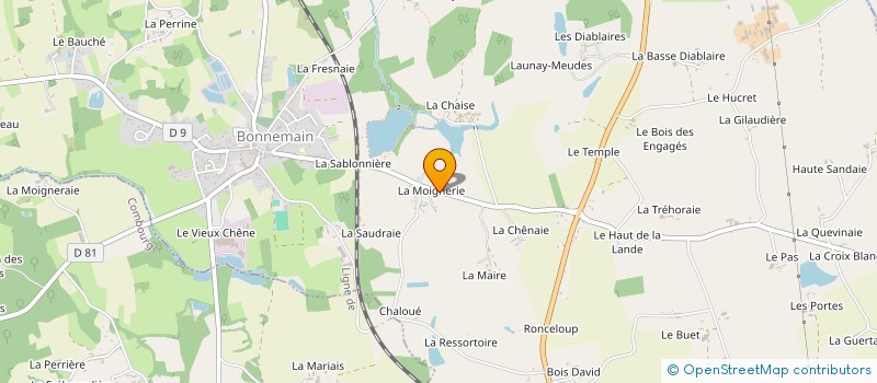 localisation de l'entreprise SOCIETE HOTELIERE DU COLOMBIER  BONNEMAIN