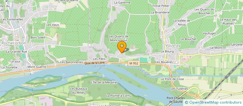 localisation de l'entreprise SOCIETE HOTELIERE DU COUDRAY MONTPENSIER  VOUVRAY