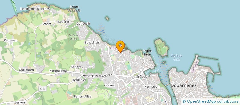 localisation de l'entreprise SOCIETE HOTELIERE DU LABER à DOUARNENEZ