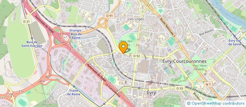 localisation de l'entreprise SOCIETE HOTELIERE DU LOIR ET CHER à EVRY-COURCOURONNES