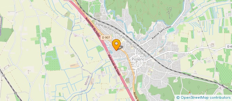 localisation de l'entreprise SOCIETE HOTELIERE DU MIDI  PIOLENC