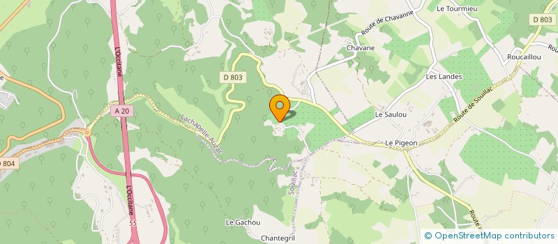 localisation de l'entreprise SOCIETE HOTELIERE DU PIGEON  MAYRAC