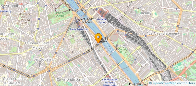 localisation de l'entreprise SOCIETE HOTELIERE DU PONT DE BERCY  PARIS