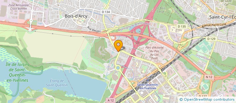 localisation de l'entreprise SOCIETE HOTELIERE ET IMMOBILIERE DE SAINT QUENTIN  MONTIGNY-LE-BRETONNEUX