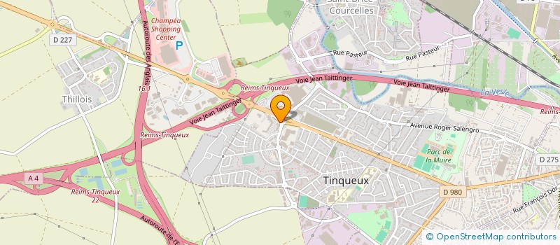 localisation de l'entreprise SOCIETE HOTELIERE FAYET TINQUEUX  TINQUEUX