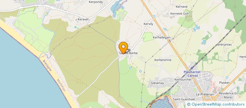 localisation de l'entreprise SOCIETE HOTELIERE LE PLANCTON  CARNAC