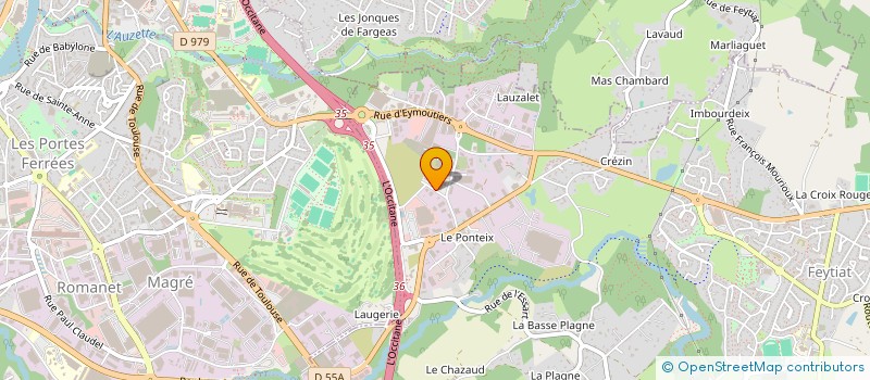 localisation de l'entreprise SOCIETE HOTELIERE LIMOGES FEYTIAT  FEYTIAT