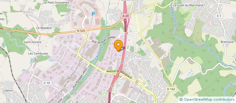 localisation de l'entreprise SOCIETE HOTELIERE LIMOUSINE à LIMOGES