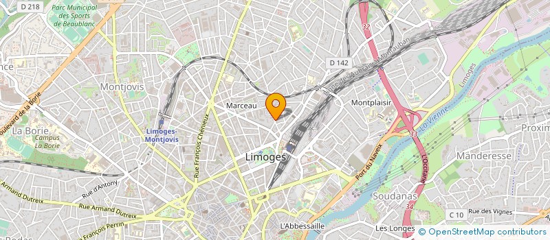 localisation de l'entreprise SOCIETE HOTELIERE LIMOUSINE FLOIRAC à LIMOGES