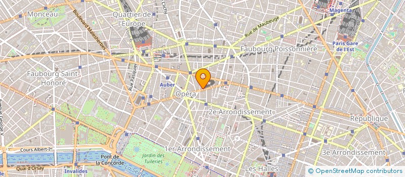 localisation de l'entreprise SOCIETE HOTELIERE LONDON PALACE  PARIS