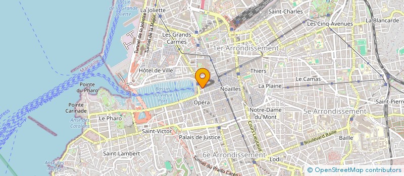 localisation de l'entreprise SOCIETE HOTELIERE MARSEILLE BEAUVAU INVESTISSEMENTS à MARSEILLE