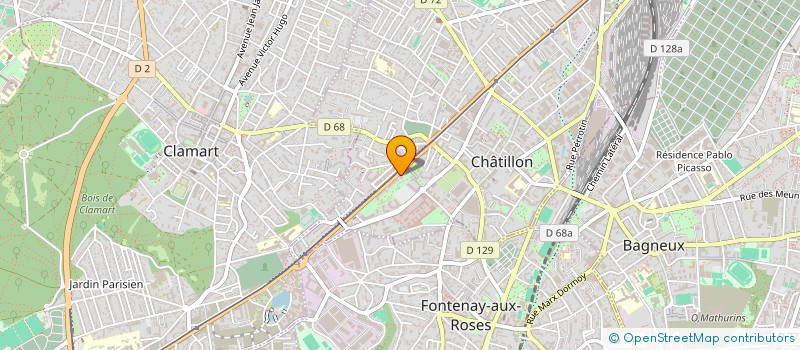 localisation de l'entreprise SOCIETE HOTELIERE PORTE NORD CHATILLON à CHATILLON