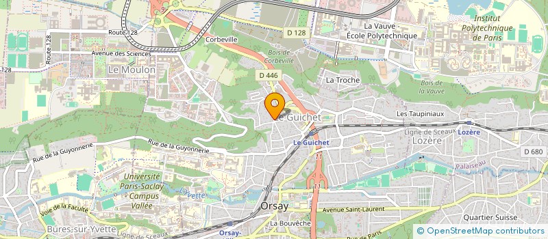 localisation de l'entreprise SOCIETE HOTELIERE POUR LA FORMATION à ORSAY