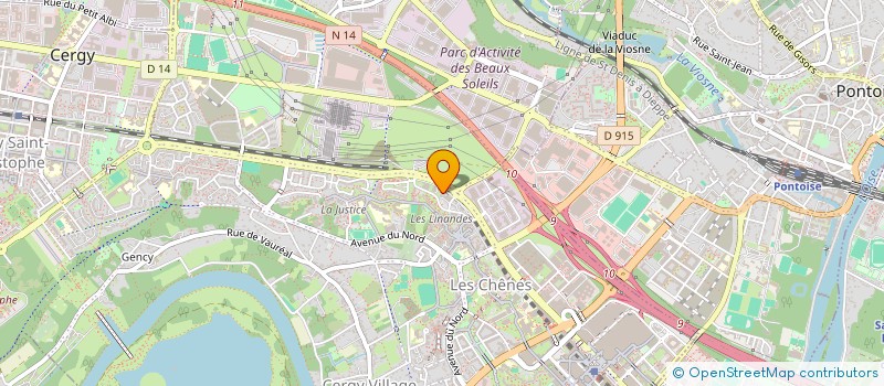 localisation de l'entreprise SOCIETE HOTELIERE ROUAN LIOGIER  CERGY