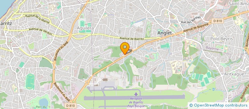 localisation de l'entreprise SOCIETE HOTELIERE SEGERIC ETH1 à ANGLET