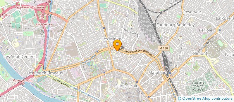 localisation de l'entreprise SOCIETE HOTELIERE UNE CHAMBRE EN VILLE à TOULOUSE