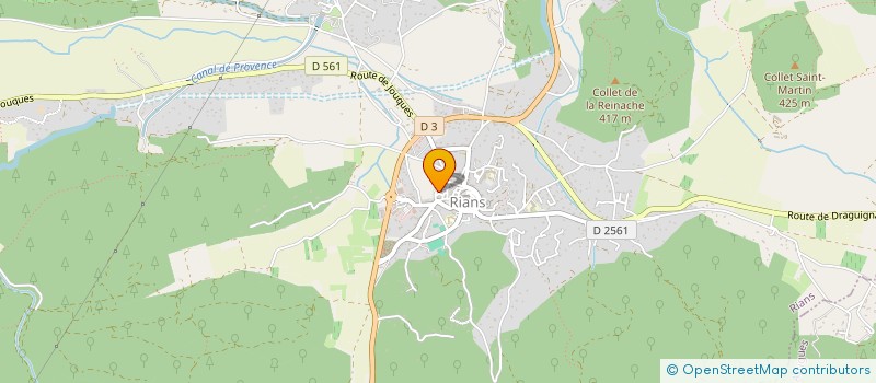 localisation de l'entreprise SOCIETE HOTELLERIE DE L'ESPLANADE  RIANS