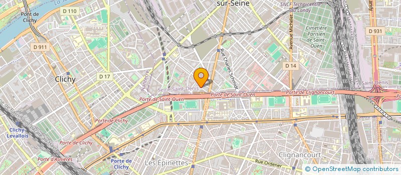 localisation de l'entreprise SOCIETE HOTELLIERE ET IMMOBILIERE DE SAINT-OUEN à SAINT-OUEN-SUR-SEINE