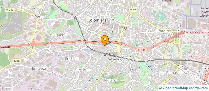 localisation de l'entreprise SOCIETE HOUDU PAUL à COLOMIERS