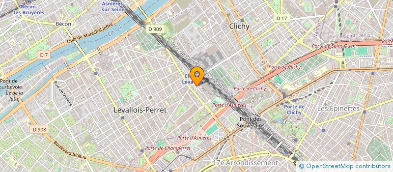 localisation de l'entreprise SOCIETE HRP  LEVALLOIS-PERRET