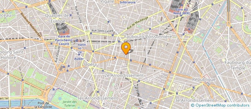 localisation de l'entreprise SOCIETE HUBERT à PARIS