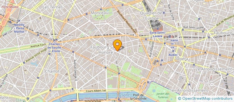 localisation de l'entreprise SOCIETE HUBERT ET HUON à PARIS