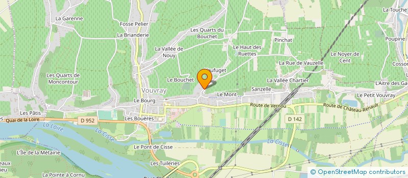 localisation de l'entreprise SOCIETE HUET  VOUVRAY