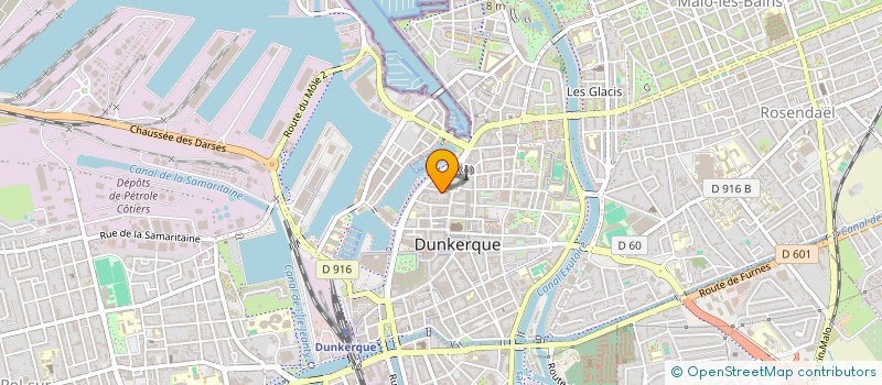 localisation de l'entreprise SOCIETE HUGOO COHIDON DEQUIEDT GESTION à DUNKERQUE