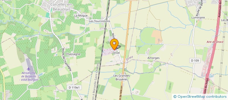 localisation de l'entreprise SOCIETE HUMBERT  CORCELLES-EN-BEAUJOLAIS