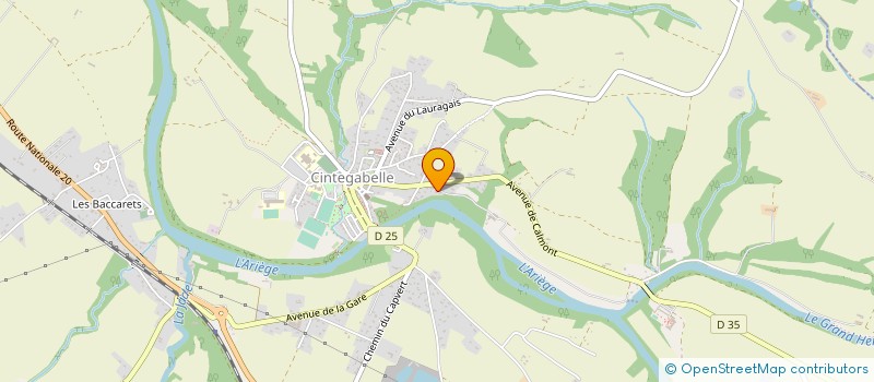 localisation de l'entreprise SOCIETE HYDRO-ELECTRIQUE DE PESSANS ET LAGAOURO à CINTEGABELLE