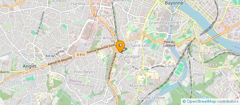 localisation de l'entreprise SOCIETE HYDRO ELECTRIQUE DU SUD OUEST à BAYONNE