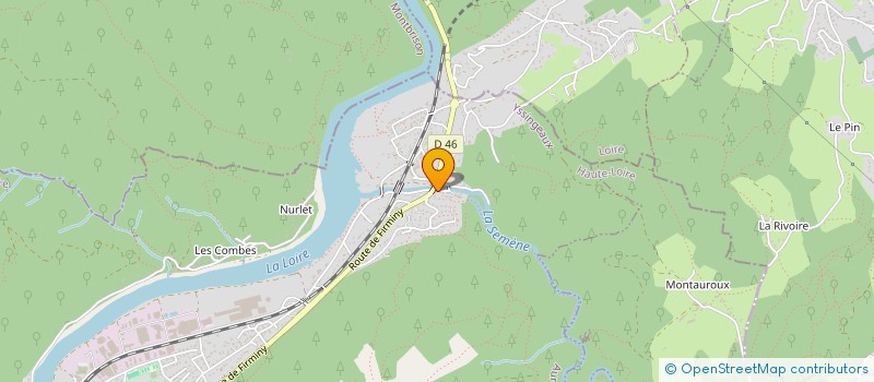 localisation de l'entreprise SOCIETE HYDROELECTRIQUE DE SEMENE  AUREC-SUR-LOIRE