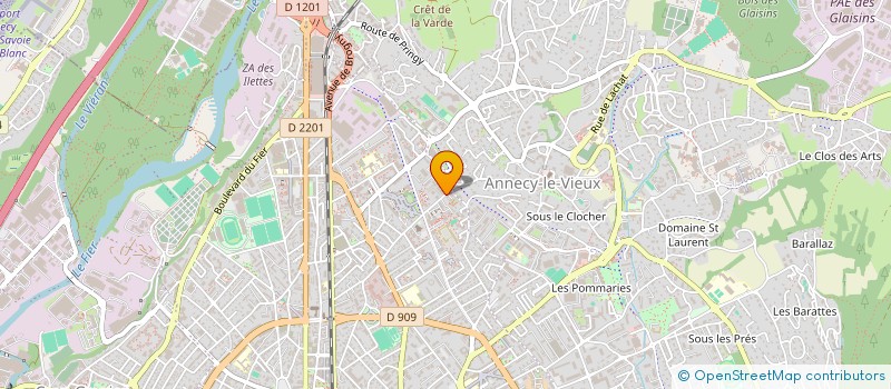 localisation de l'entreprise SOCIETE HYPERACIER à ANNECY