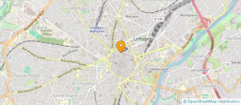 localisation de l'entreprise SOCIETE HYPSO à LIMOGES