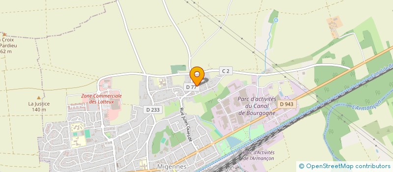 localisation de l'entreprise SOCIETE ICAUNAISE DE BATIMENT à MIGENNES