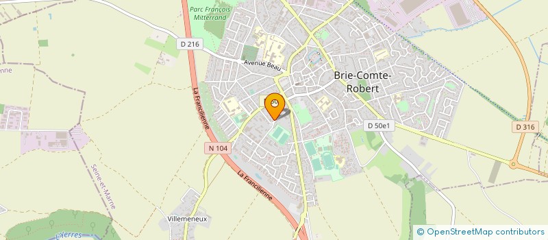 localisation de l'entreprise SOCIETE ILE DE FRANCE TERRAINS à BRIE-COMTE-ROBERT
