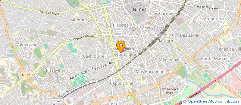 localisation de l'entreprise SOCIETE ILLICO PISTONO  NIMES