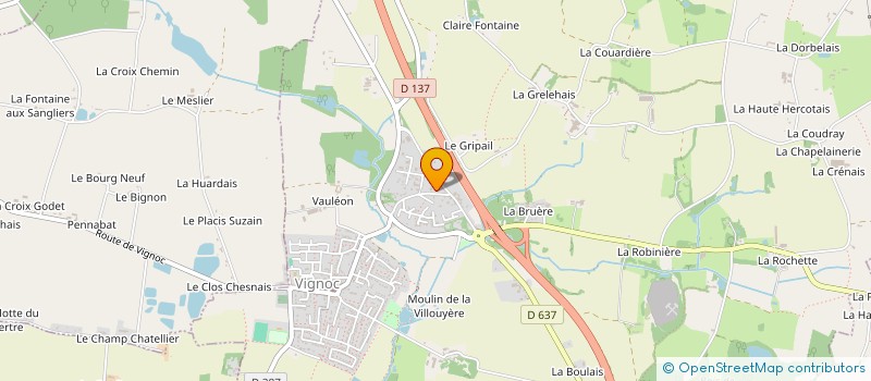 localisation de l'entreprise SOCIETE IMMO BOTELHO  VIGNOC