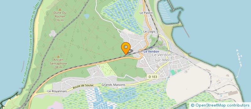 localisation de l'entreprise SOCIETE IMMO DES BRANDES  LE VERDON SUR MER