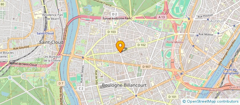 localisation de l'entreprise SOCIETE IMMOBILIERE BAUDET à BOULOGNE-BILLANCOURT