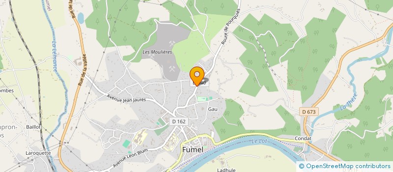 localisation de l'entreprise SOCIETE IMMOBILIERE C.B.F.  FUMEL