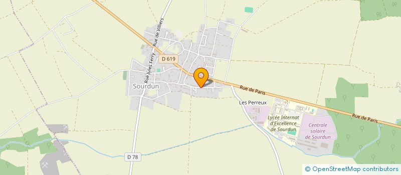 localisation de l'entreprise SOCIETE IMMOBILIERE C.L.E.S.  SOURDUN