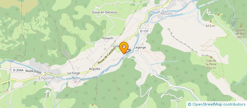 localisation de l'entreprise SOCIETE IMMOBILIERE CADALIS à MOULIS