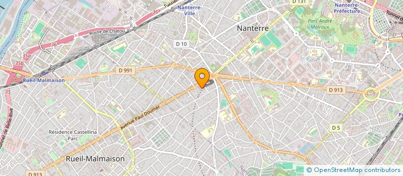 localisation de l'entreprise SOCIETE IMMOBILIERE CARRE DES ENTREPRENEURS  NANTERRE