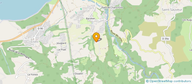 localisation de l'entreprise SOCIETE IMMOBILIERE CARRIERE  BARATIER