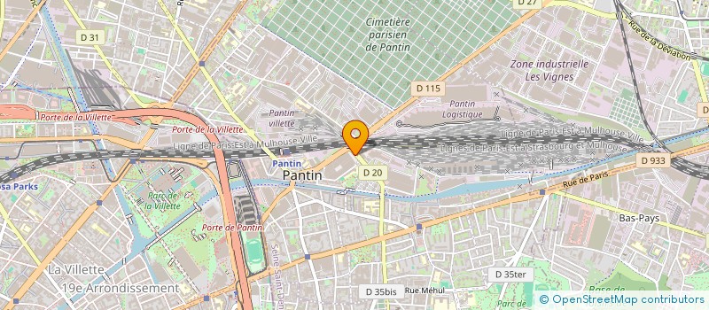 localisation de l'entreprise SOCIETE IMMOBILIERE CIVILE SAINT MANDE à PANTIN