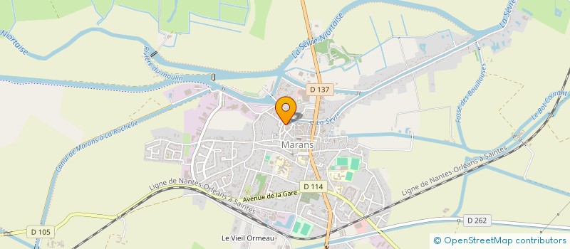 localisation de l'entreprise SOCIETE IMMOBILIERE CLAISE MARANS  MARANS