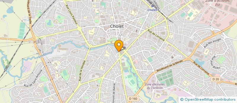 localisation de l'entreprise SOCIETE IMMOBILIERE D AMENAGEMENT à CHOLET