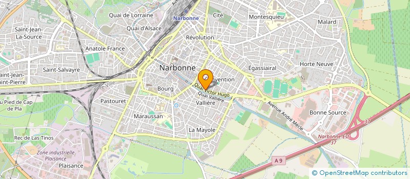 localisation de l'entreprise SOCIETE IMMOBILIERE D'OC à NARBONNE