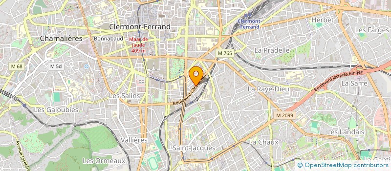 localisation de l'entreprise SOCIETE IMMOBILIERE DE CHARADE  CLERMONT-FERRAND